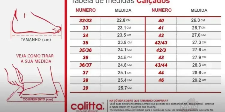 Calçados Plus Size: Guia de Medidas