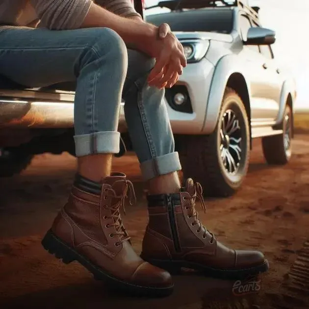 Tendências atuais em botas masculinas de camurça Tendências atuais em botas masculinas de camurça