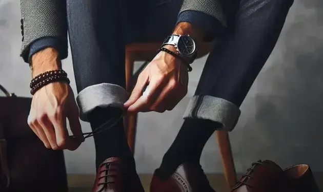 Sapato social couro polido