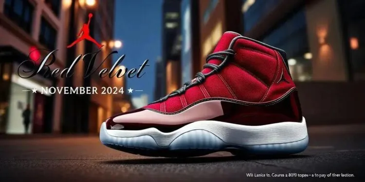 Lançamento do Air Jordan 11 Bred Velvet: Tudo que Você Precisa Saber