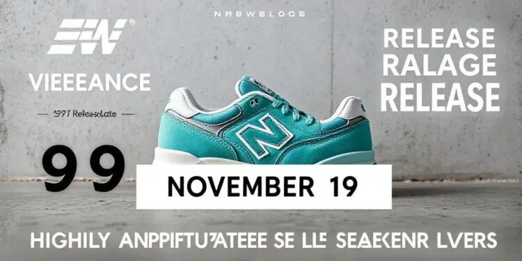 A Nova New Balance 997 'Vintage Teal' Chega em 19 de Novembro