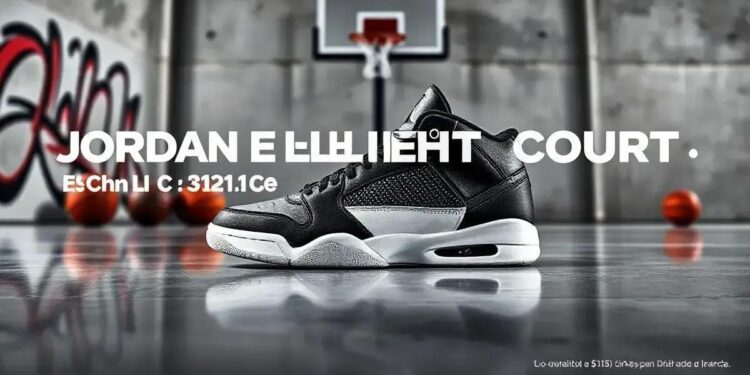 Jordan Flight Court: Estilo Preto e Branco para 2024