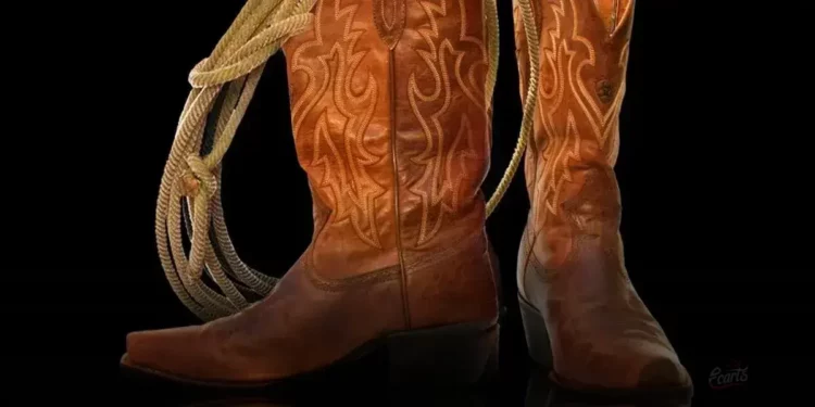 Bota feminina com amarração