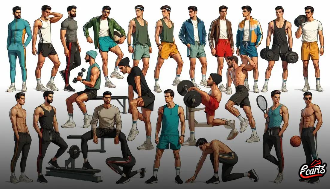 Tendências atuais em moda esportiva masculina