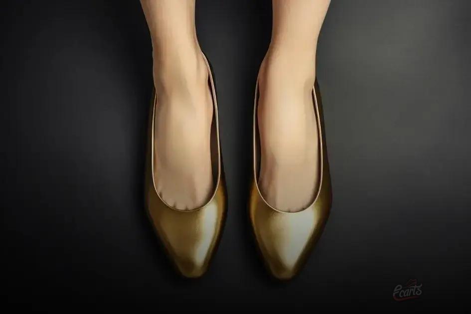 Você sabia que sapatilhas douradas podem elevar o visual casual?