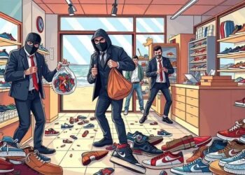 Dupla Rende Funcionários e Rouba Loja de Calçados no Litoral