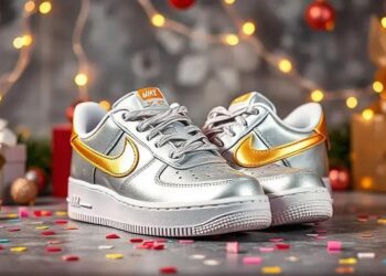 Nike Air Force 1 Kids: Toques Metalizados para 2024