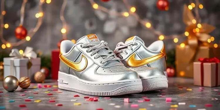 Nike Air Force 1 Kids: Toques Metalizados para 2024