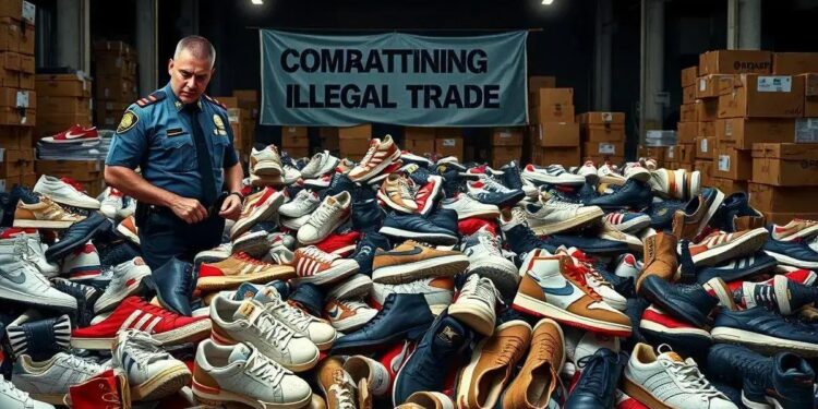 Polícia Federal Apreende 5 Mil Pares de Calçados Falsificados