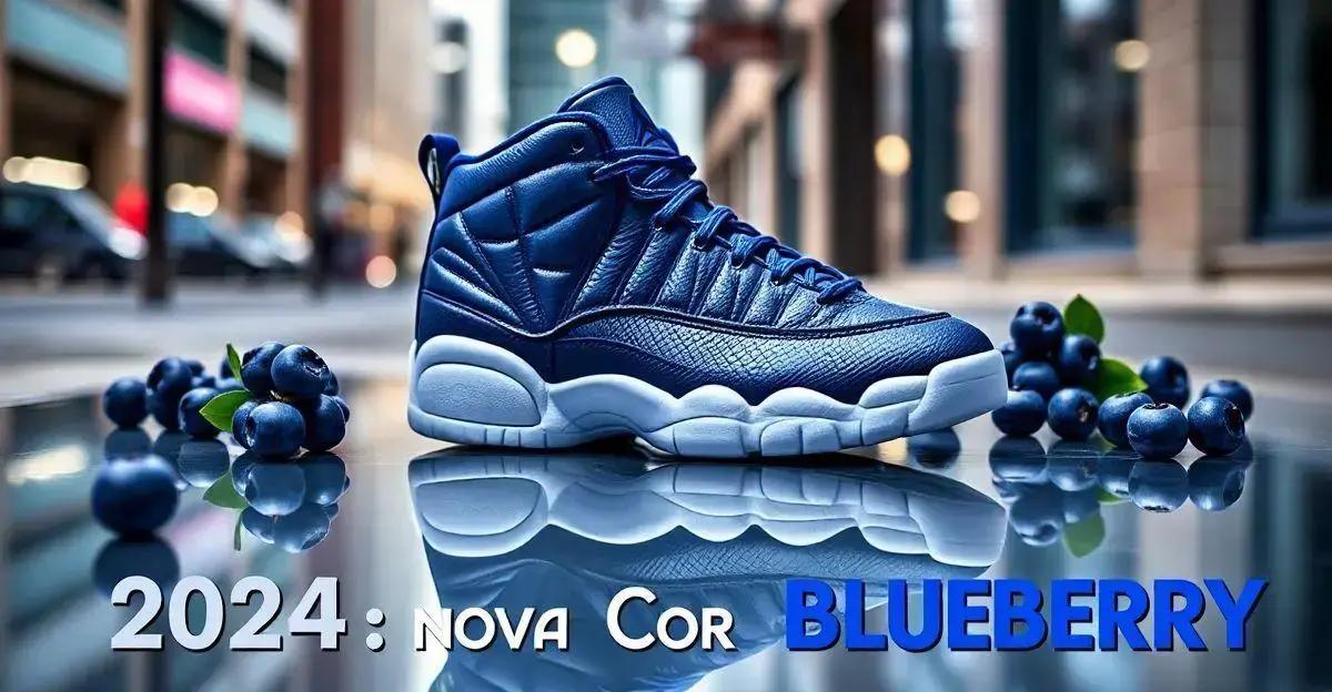 Características do Air Jordan 12 Blueberry