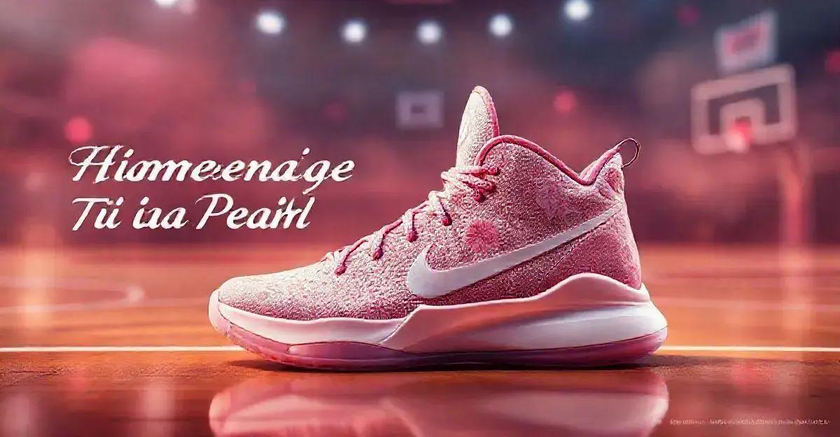 Detalhes do Design do Nike KD 17 Aunt Pearl